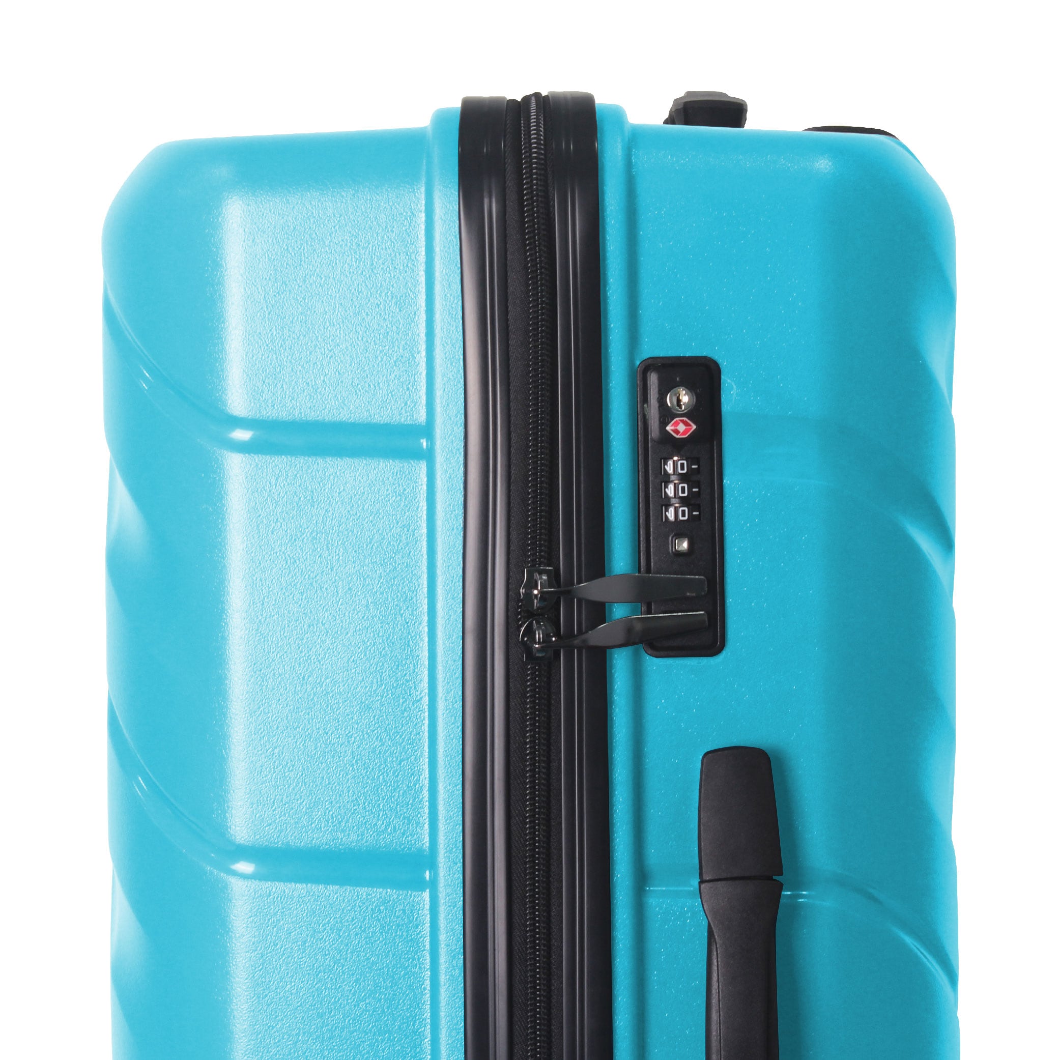 3-Piece Luggage Sets (20", 24", 28"), Suitcase With Wheels, Hardside Suitcase With Four Spinner Wheels And Scratch-Resistant Surface, Peacock Blue
_voghion.com